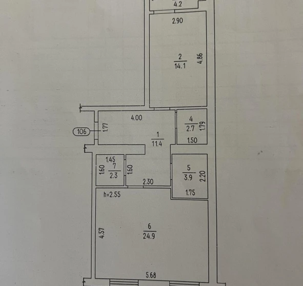 Photo 1. Two-Room flat, for sale. Cherkasy Центр