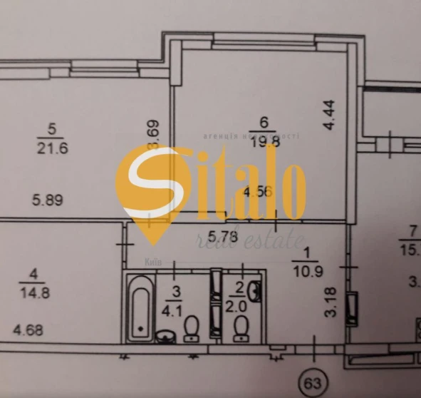 Fotografie 1. Trei Camere apartament, de vânzare. Kyiv Дарницкий