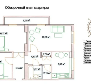 Photo 2. Three-Room flat, for sale. Poltava Шевченковский (Октябрьский)
