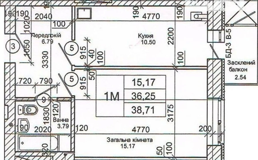 Фото 1. Однокімнатна квартира, продаж. Полтава Подольский