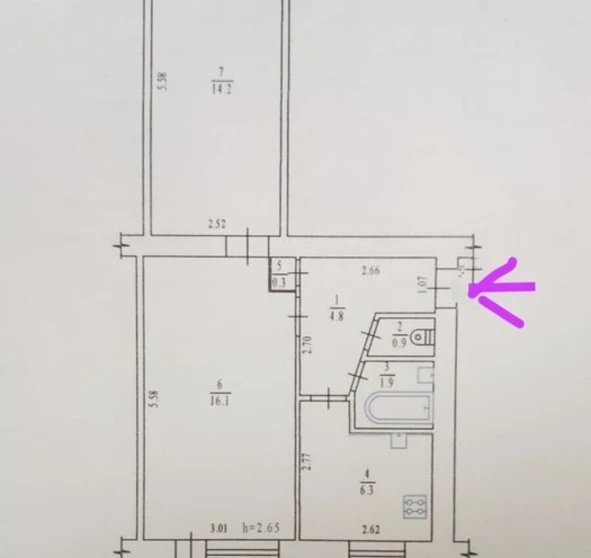 Фото 1. Двокімнатна квартира, продаж. Полтава Подольский