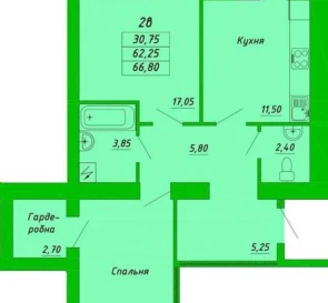 Foto 3. Dos Ambientes piso, en venta. Poltava Шевченковский (Октябрьский)