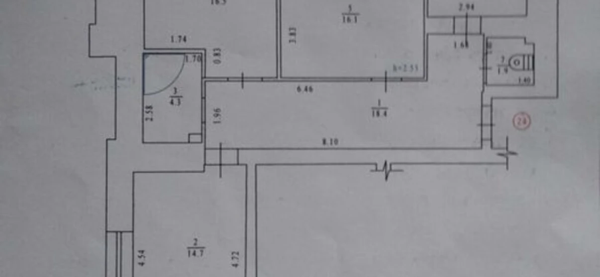 Fotografie Trei Camere apartament, de vânzare. Poltava Шевченковский (Октябрьский)