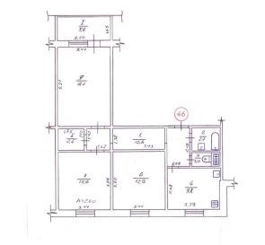 Foto 3. Tres Ambientes piso, en venta. Poltava Шевченковский (Октябрьский)