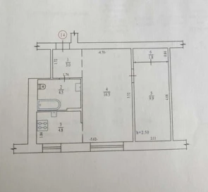 Фото 3. Двухкомнатная квартира, продажа. Полтава Киевский