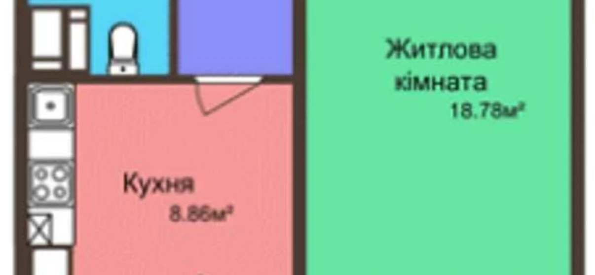 Foto Monoambiente piso, en venta. Poltava Шевченковский (Октябрьский)