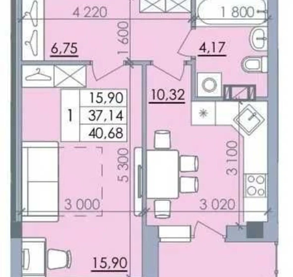Fotografie 1. Garsonieră apartament, de vânzare. Poltava Киевский