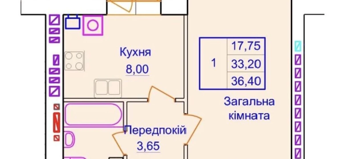 Fotografie Garsonieră apartament, de vânzare. Poltava Шевченковский (Октябрьский)
