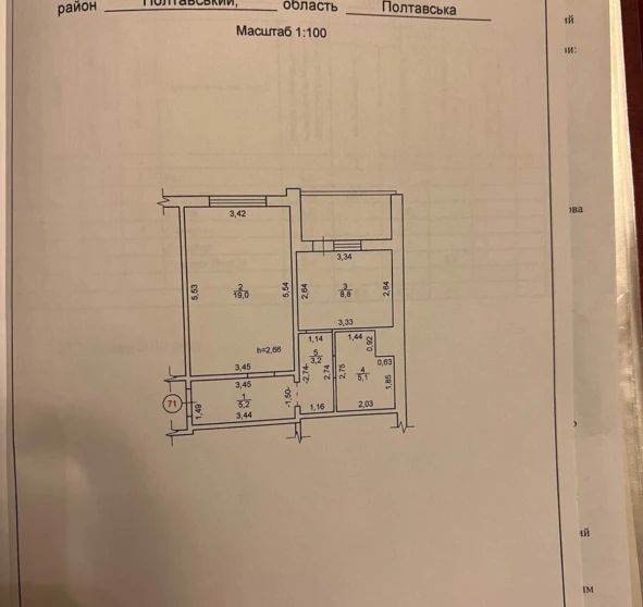 Fotografie 1. Garsonieră apartament, de vânzare. Poltava Шевченковский (Октябрьский)