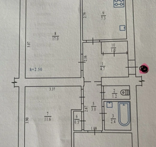 Fotografie 1. Trei Camere apartament, de vânzare. Poltava Киевский