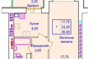 Zdjęcie Kawalerka mieszkanie, na sprzedaż. Poltava Шевченковский (Октябрьский)
