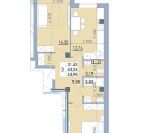 Фото 5. Двокімнатна квартира, продаж. Полтава Киевский