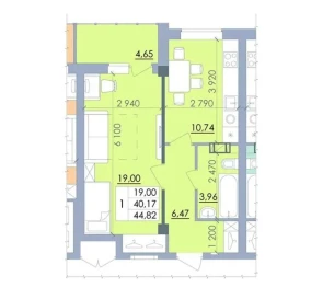 Fotografie 2. Garsonieră apartament, de vânzare. Poltava Киевский