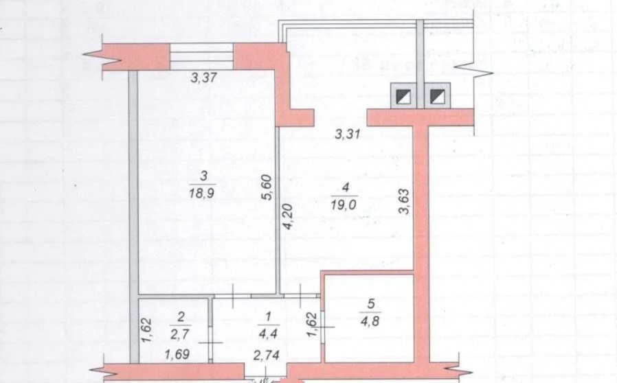 Фото 1. Однокімнатна квартира, продаж. Житомир Центр
