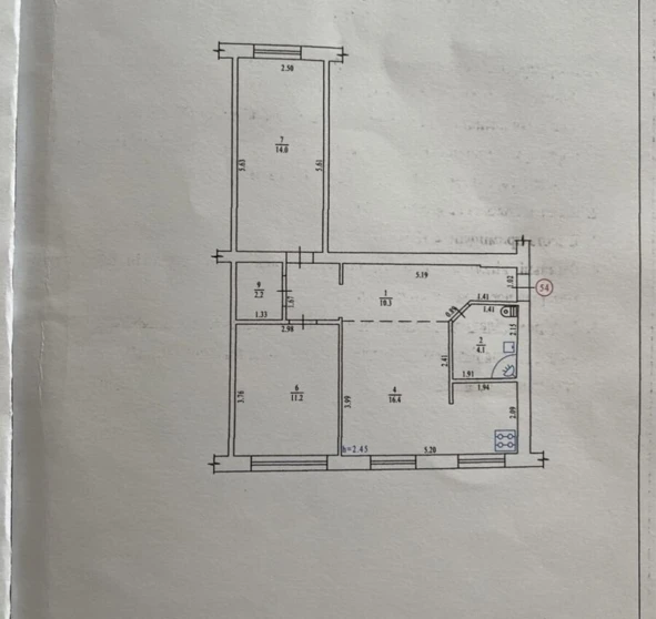 Photo 1. Three-Room flat, to rent. Poltava Шевченковский (Октябрьский)