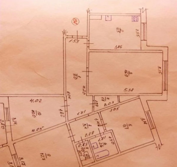 Foto 1. Cuatro Ambientes piso, en venta. Poltava Подольский