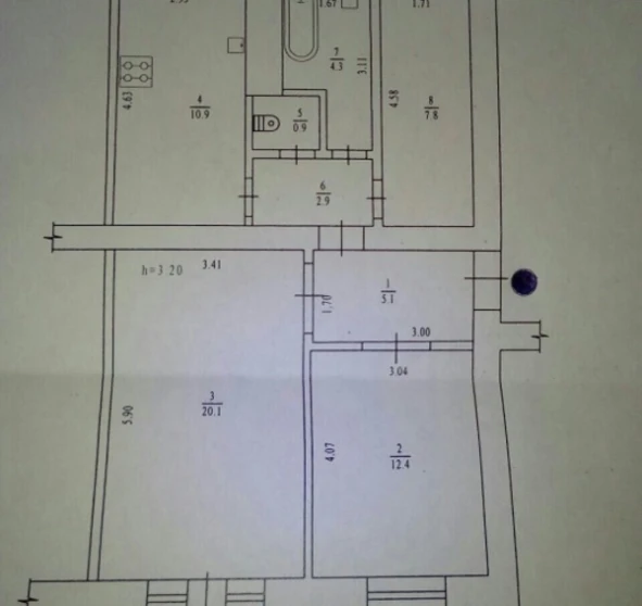 Foto 2. Tres Ambientes piso, en venta. Poltava Шевченковский (Октябрьский)