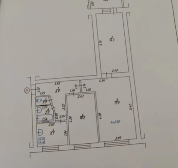 Фото 2. Трехкомнатная квартира, продажа. Полтава Шевченковский (Октябрьский)