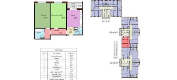 Fotografie 3. Două Camere apartament, de vânzare. Poltava Киевский