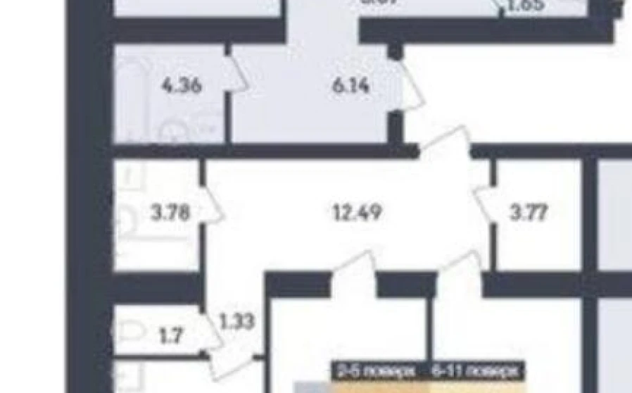 Fotografie 1. Două Camere apartament, de vânzare. Poltava Шевченковский (Октябрьский)
