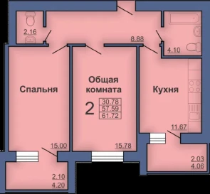 Photo 2. Two-Room flat, for sale. Poltava Шевченковский (Октябрьский)