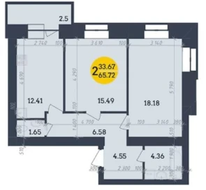 Photo 2. Two-Room flat, for sale. Poltava Шевченковский (Октябрьский)