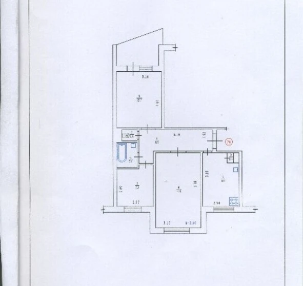 Fotografie 1. Trei Camere apartament, de vânzare. Poltava Шевченковский (Октябрьский)