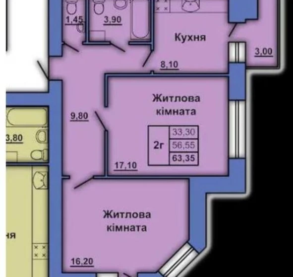 Photo 1. Two-Room flat, for sale. Poltava
