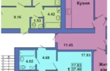 Фото Однокімнатна квартира, продаж. Полтава Шевченковский (Октябрьский)
