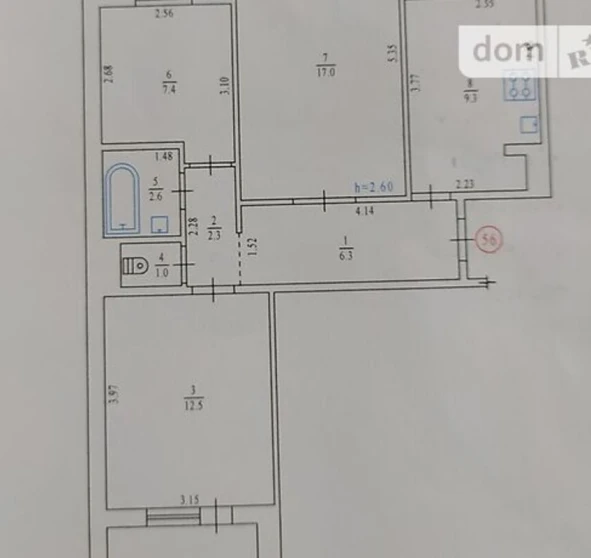 Foto 1. Tres Ambientes piso, en venta. Poltava Шевченковский (Октябрьский)