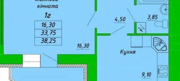 Photo 1. One-Room flat, for sale. Poltava Шевченковский (Октябрьский)