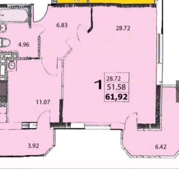 Foto 1. Monoambiente piso, en venta. Odesa Хаджибейский (Малиновский)