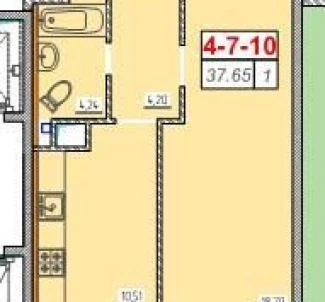 Фото 3. Однокімнатна квартира, продаж. Одеса Киевский