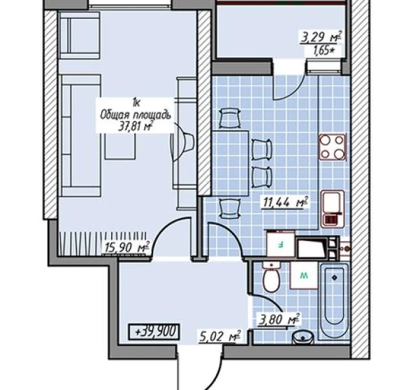 Fotografie 2. Garsonieră apartament, de vânzare. Odesa Приморский