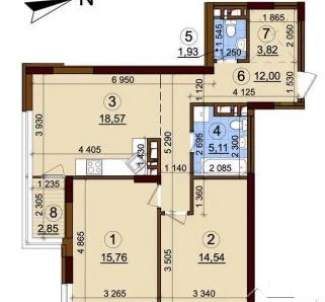 Foto 2. Dos Ambientes piso, en venta. Kyiv Подольский