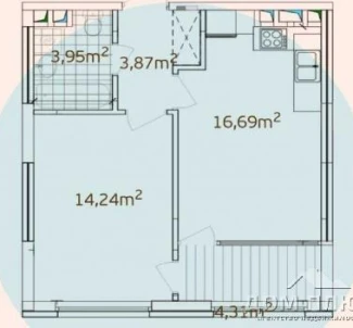 Fotografie 2. Garsonieră apartament, de vânzare. Kyiv Подольский