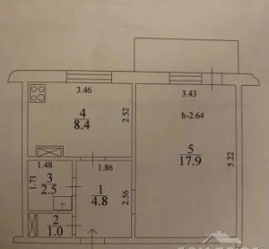 Фото 3. Однокімнатна квартира, продаж. Київ Оболонский
