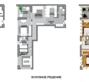 Фото 2. Трехкомнатная квартира, продажа. Минск Октябрьский