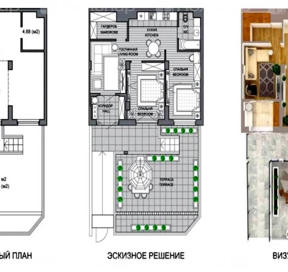Foto 1. Dos Ambientes piso, en venta. Minsk Октябрьский