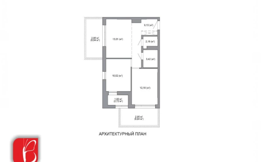 Фото 1. Трикімнатна квартира, продаж. Мінськ Октябрьский