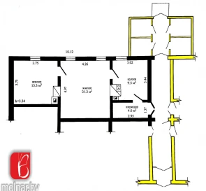Photo 3. Two-Room flat, for sale. Zalessia