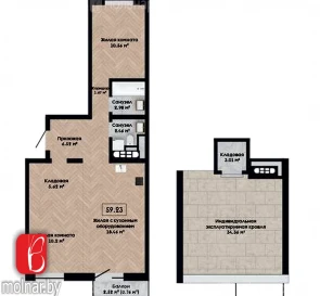 Photo 2. Three-Room flat, for sale. Kolodishchi