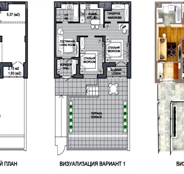 Foto 1. Dos Ambientes piso, en venta. Minsk Октябрьский