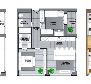 Fotografie 2. Trei Camere apartament, de vânzare. Minsk Октябрьский