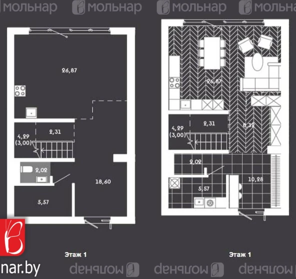 Foto 1. Tres Ambientes piso, en venta. Kolodishchi