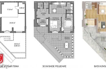 Foto Monoambiente piso, en venta. Minsk Октябрьский