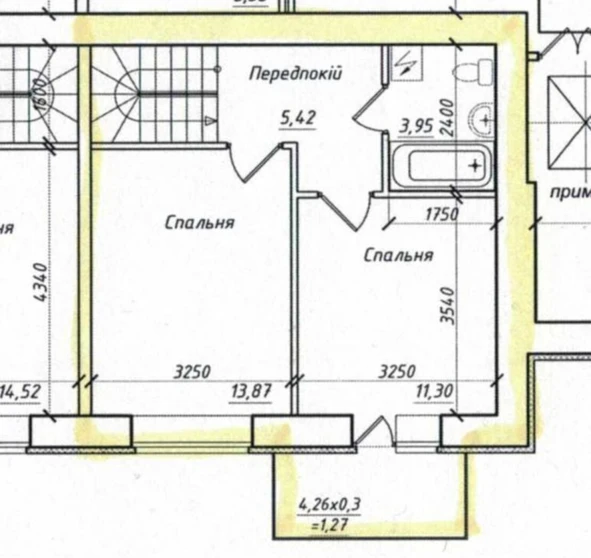 Fotografie 1. Trei Camere apartament, de vânzare. Poltava Шевченковский (Октябрьский)