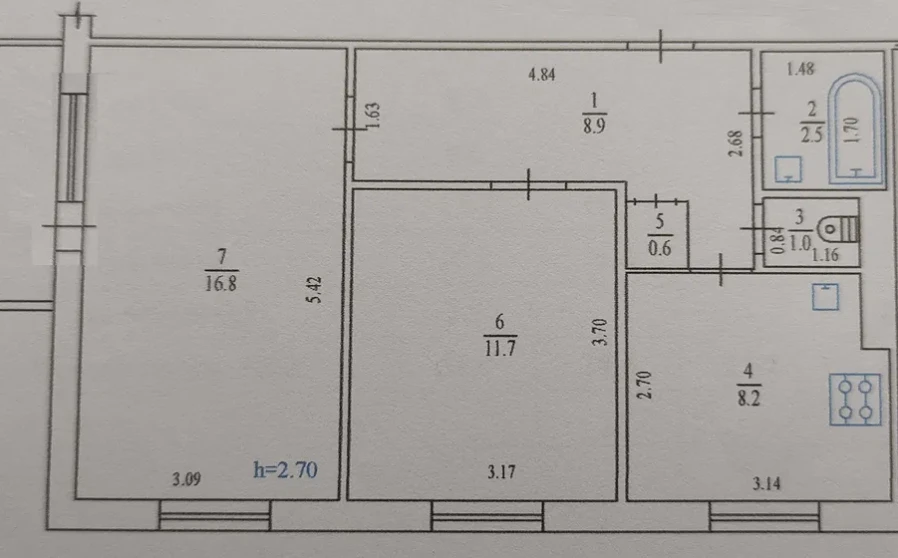 Photo 1. Two-Room flat, for sale. Poltava Шевченковский (Октябрьский)