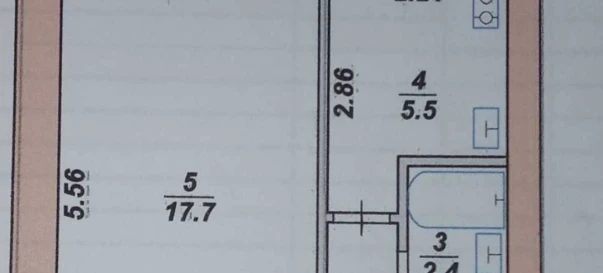 Фото 3. Однокімнатна квартира, продаж. Житомир Центр