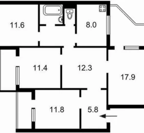Photo 4. Four-Room flat, for sale. Kyiv Дарницкий район, Kharkivska